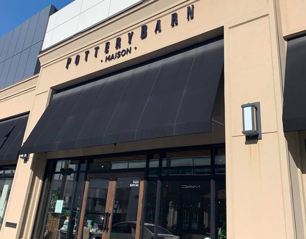 Visite chez Pottery Barn
